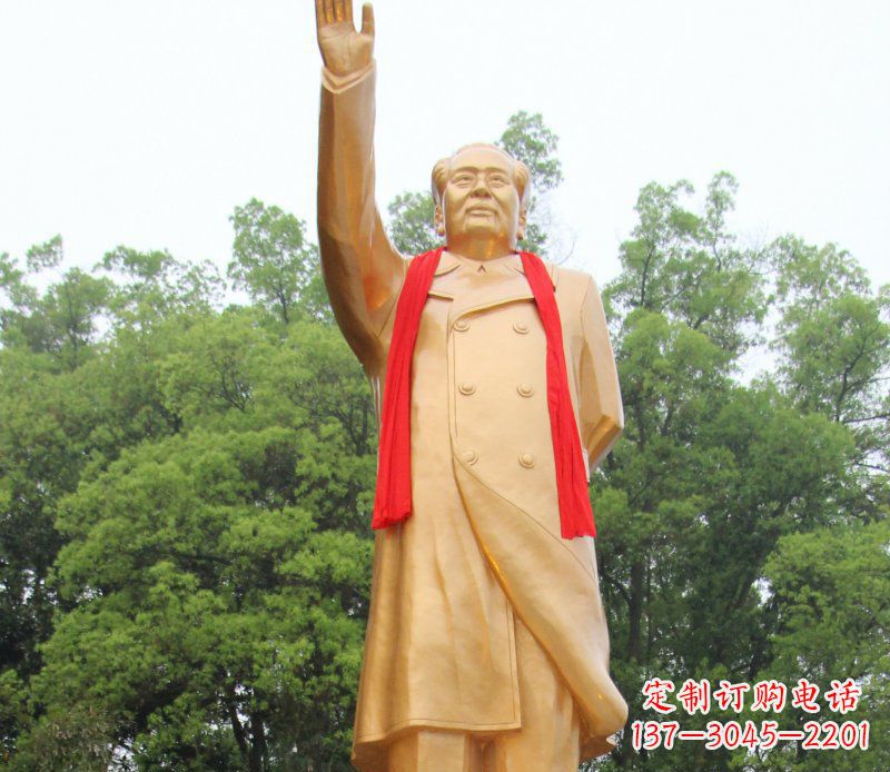 福建伟人毛主席铜雕,展现中国历史精神
