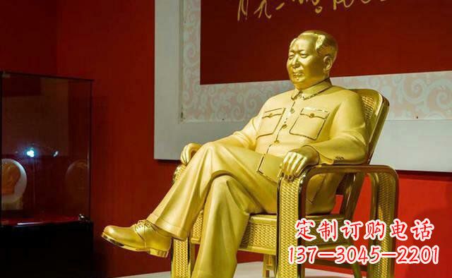 福建雕刻毛主席偉人銅像,傳遞壹代領袖偉大革命精神