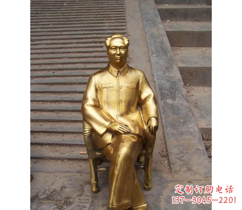 福建毛泽东伟人铜雕纪念像