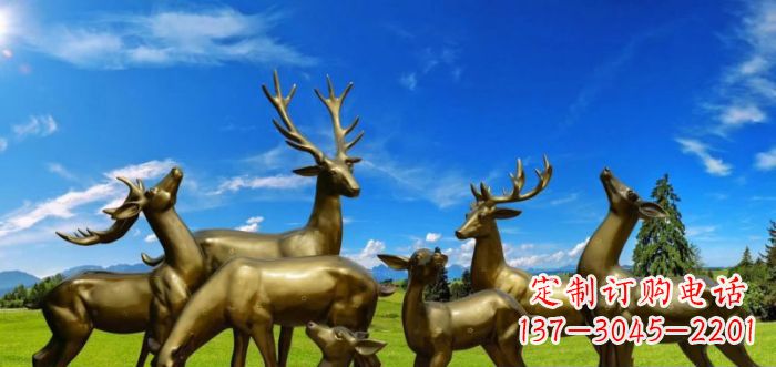 福建静谧之美,梅花鹿铜雕装点你的家