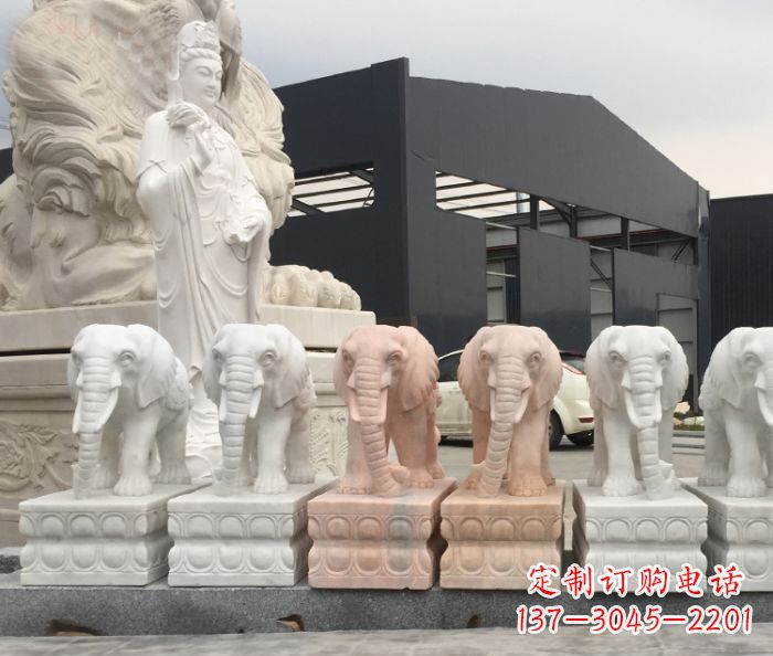福建门口大象石雕 (2)