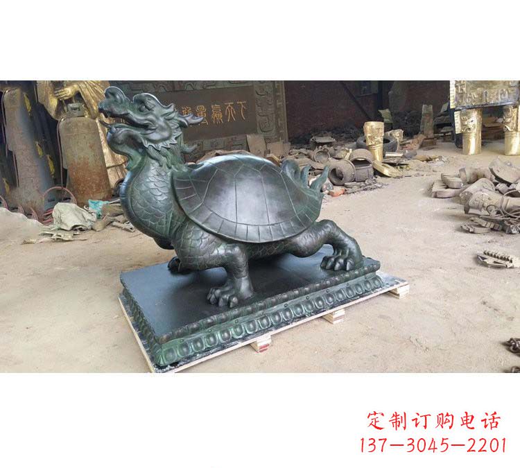福建门口青铜龙龟雕塑