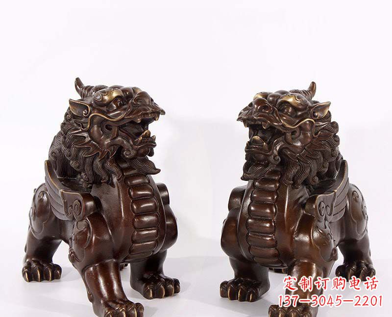 福建弘扬中国传统文化,神兽貔貅铜雕