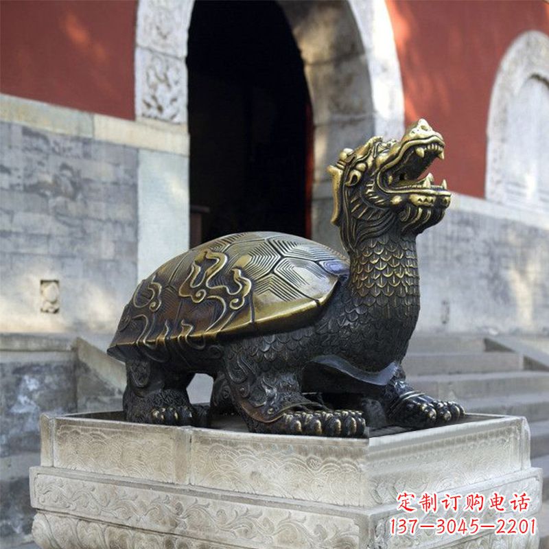 福建弥勒佛坐赑屃雕塑,神秘而古老