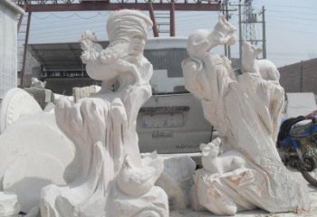福建中领雕塑，打造古典唯美的汉白玉公鸡雕塑