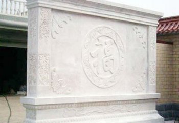 福建定制个性福字石雕风水照壁助您家庭更美好