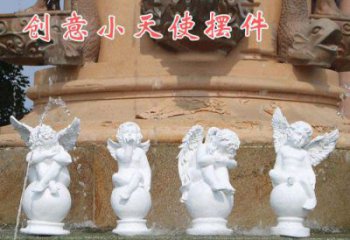 福建中领雕塑：汉白玉小天使雕塑
