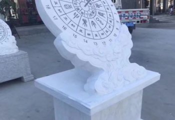 福建中领雕塑：汉白玉日晷雕塑