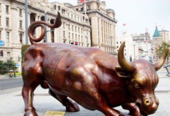福建华尔街牛招财牛铜雕，拥有力量的象征