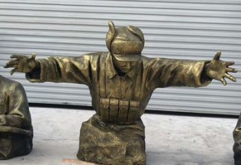福建黄继光铜雕是由中领雕塑定制的精致作品。中…