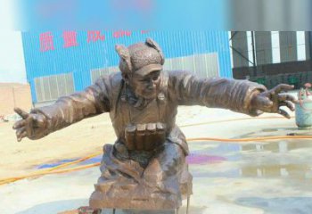 福建黄继光校园英雄铜雕：传承伟大精神