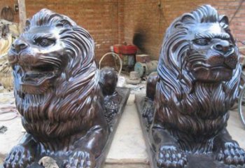 福建汇丰狮子铜雕塑是由中领雕塑制作的一款狮子…