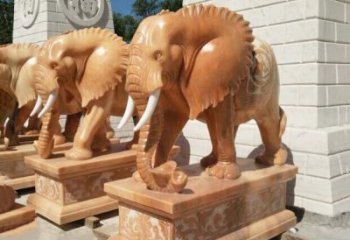 福建象征吉祥及如意的大象雕塑