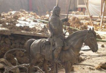 福建精心打造的古典骑马铜雕
