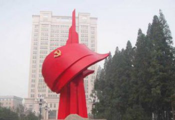 福建不锈钢抽象党旗雕塑，象征着祖国力量
