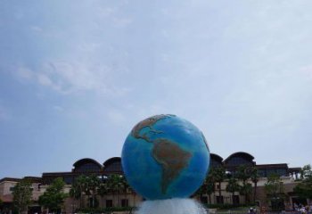 福建定制大型不锈钢地球雕塑