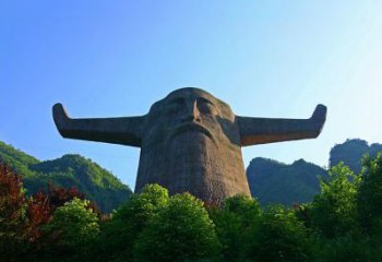 福建中领雕塑：神农头像雕塑
