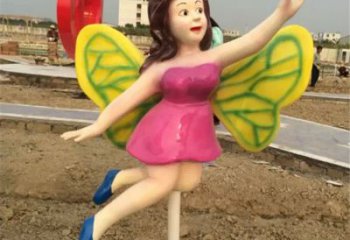 福建领雕塑：精美的蝴蝶仙子公园景观雕塑