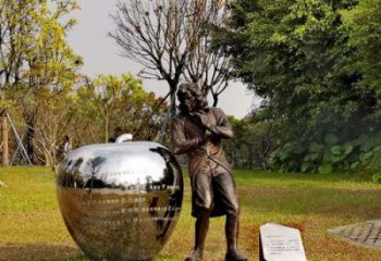 福建中领雕塑定制牛顿公园雕塑