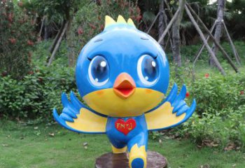 福建蓝色梦幻，玻璃钢鸽子雕塑