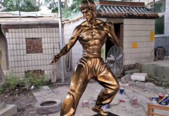 福建传承经典，荣耀李小龙——中领雕塑李小龙人物铜雕