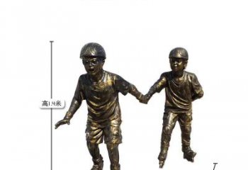 福建中领雕塑推出的趣味滑冰儿童雕塑一直是客户…