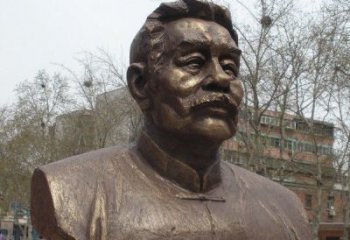 福建鲁迅头像校园名人铜雕，传承文化，缔造经典