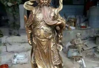 福建精致的关公铜雕，礼品艺术之美
