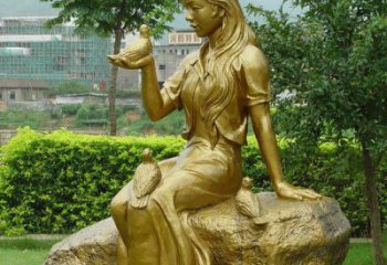 福建答案；展现浪漫的爱情：鸽子雕塑