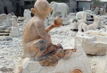 福建精美猴子石雕，带来浓浓的节日气息