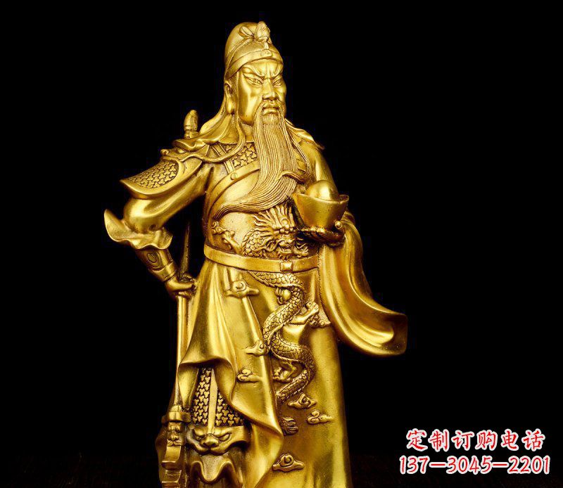 福建关公铜雕,传承古典传统