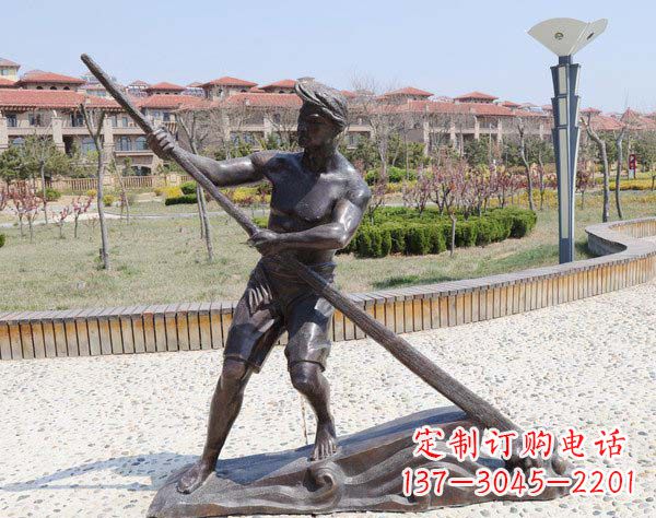 福建传道受业解惑的男子雕塑