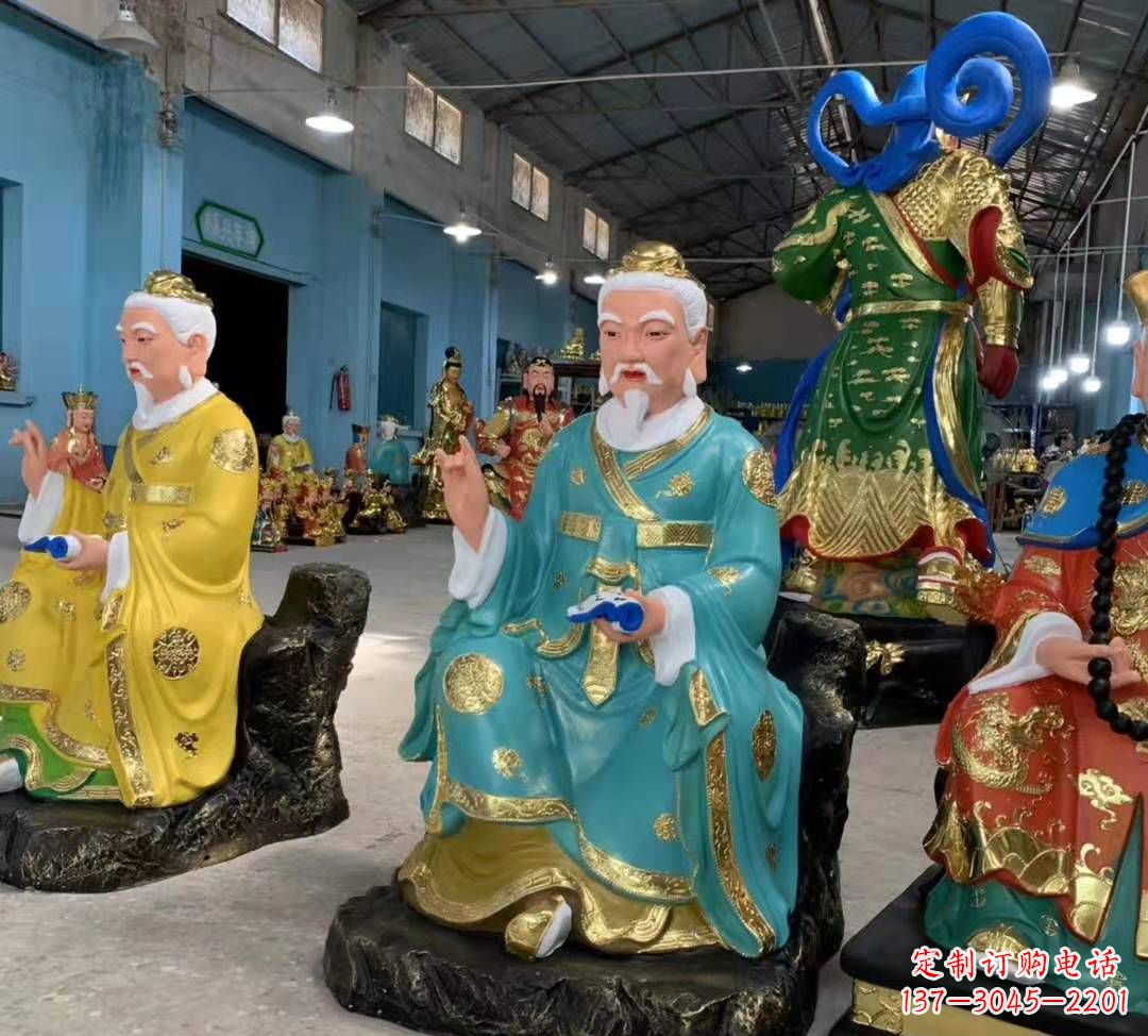 福建南斗北斗玻璃钢彩绘佛像雕塑