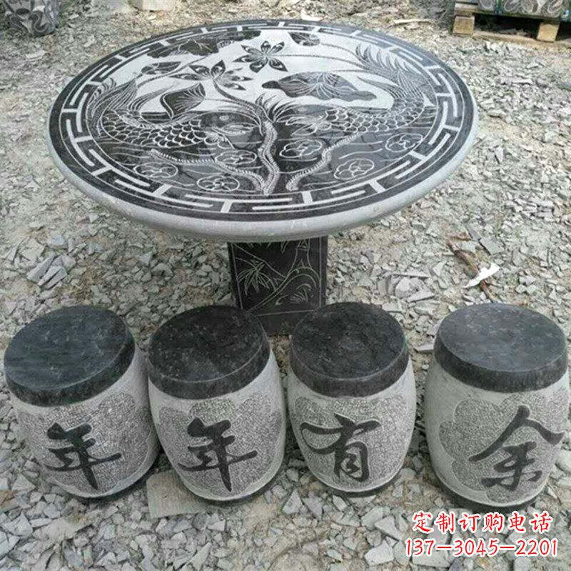 福建仿古石桌凳,雕刻雅致的完美