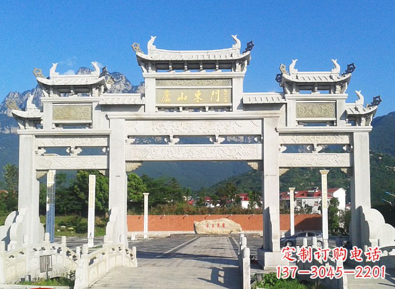 福建牌坊石雕大象