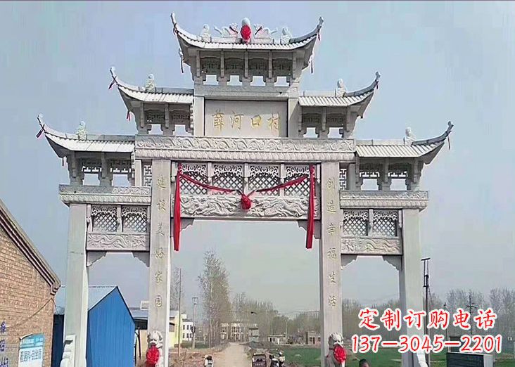 福建牌坊石雕龙