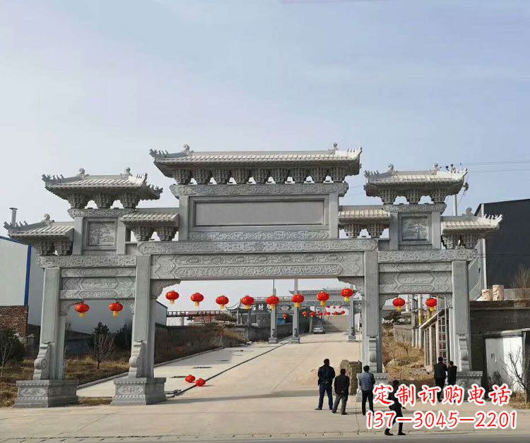 福建精致高雅的牌楼石雕艺术