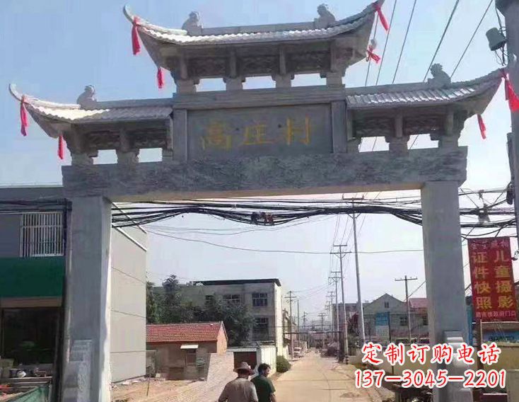 福建牌楼石雕塑,为家庭装饰带来精致灵动