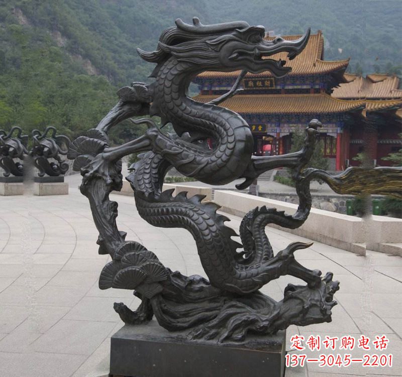 福建超群绝伦的盘龙铜雕