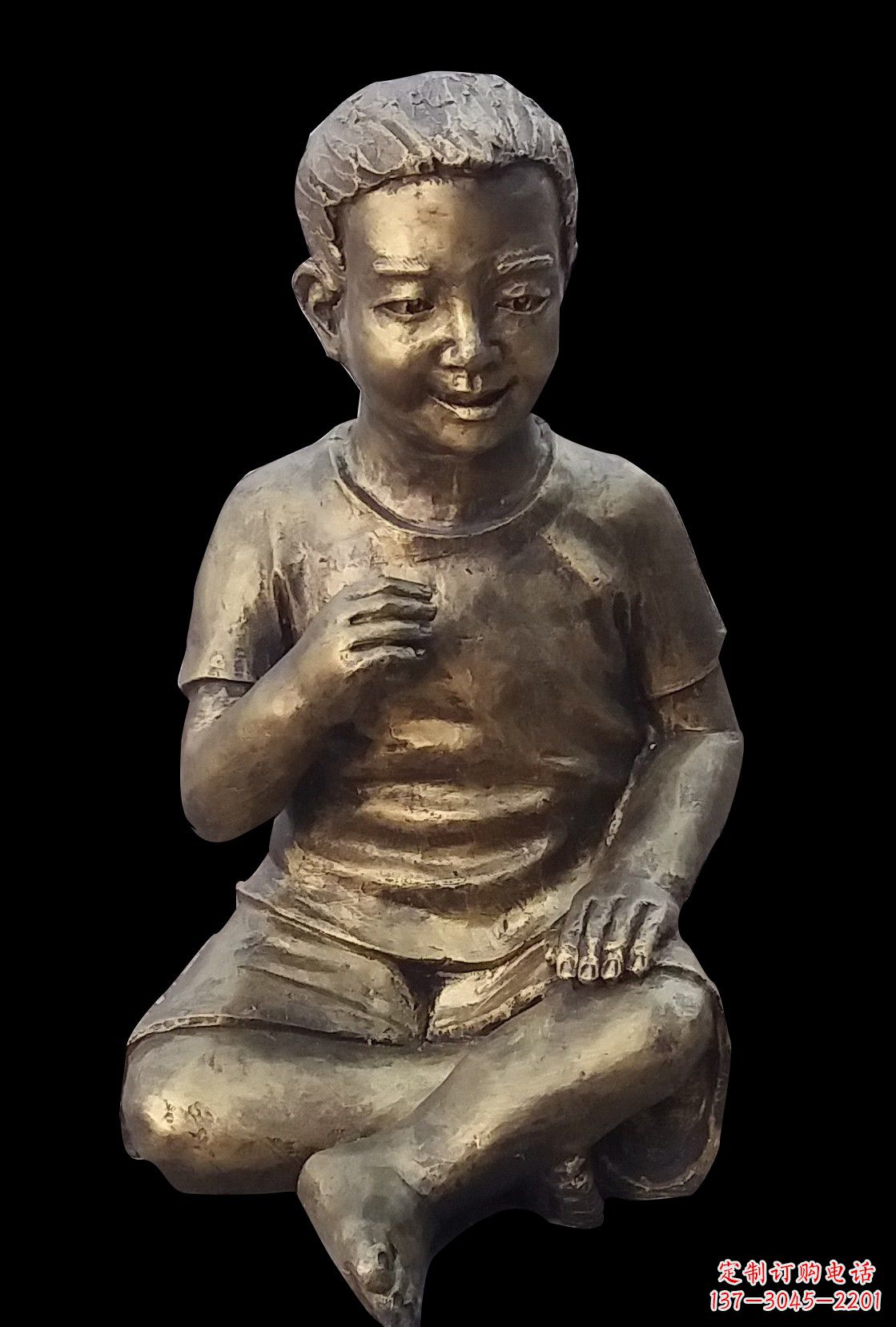 福建艺术精灵·小男孩铜雕