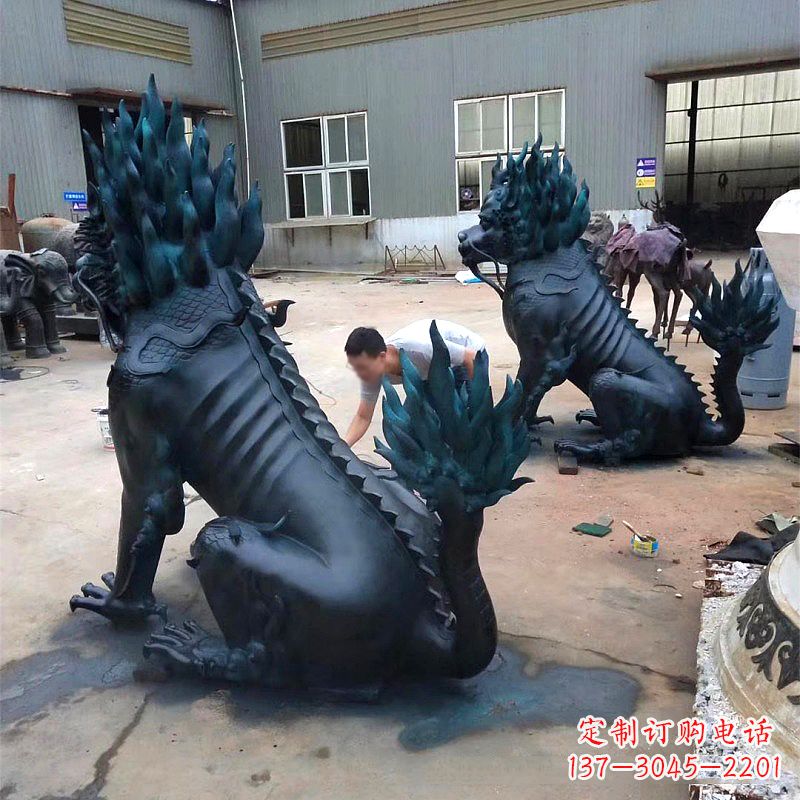 福建高端麒麟雕塑,定制一流雕塑品质