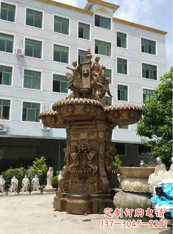 福建欣赏动态的铜喷泉雕塑