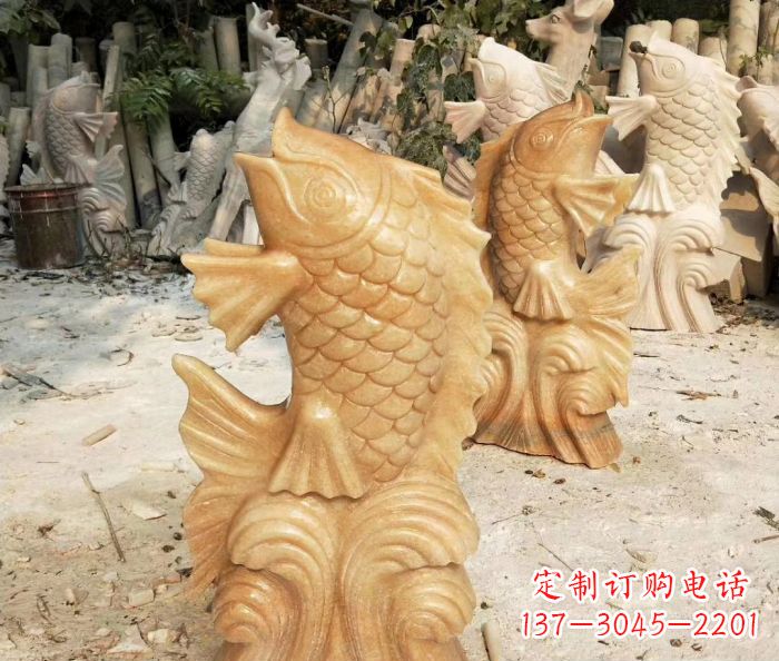 福建中领雕塑精美鲤鱼雕塑