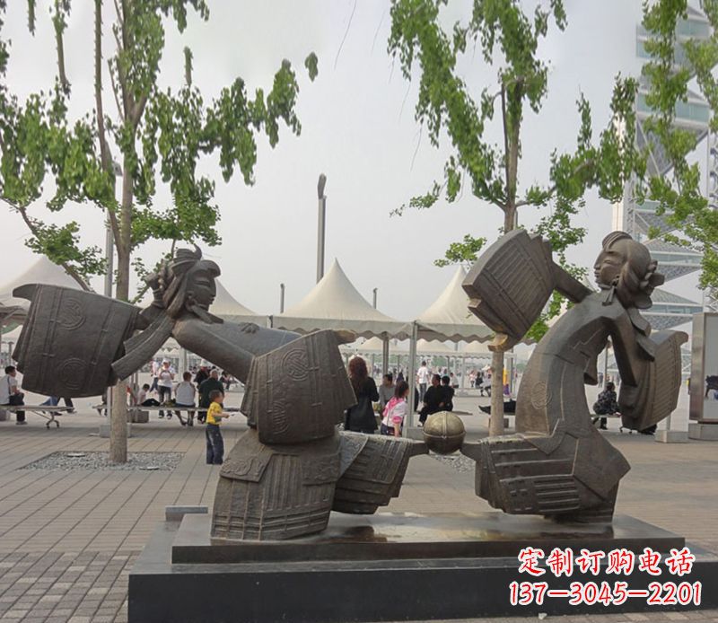 福建艺术雕刻杰作——皮影戏铜雕