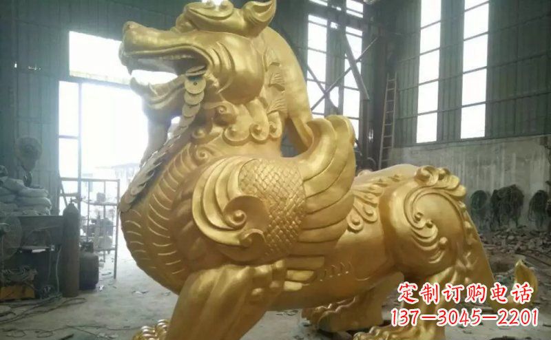 福建貔貅黄铜神兽铜雕