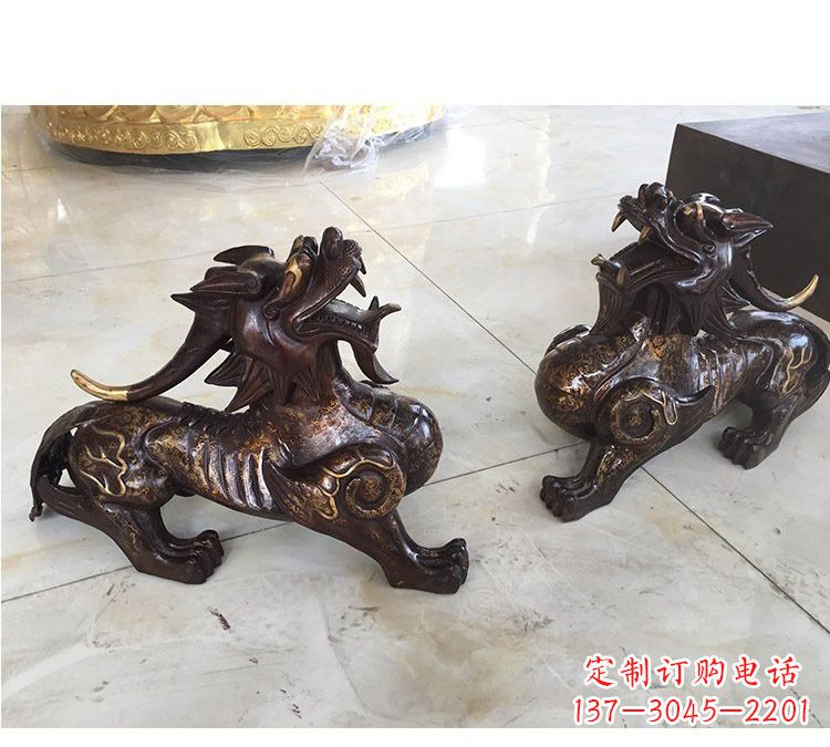 福建浙江中领雕塑:高质量貔貅铜雕像