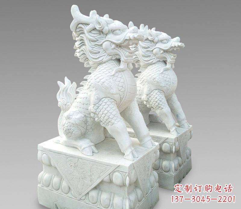 福建释迦牟尼麒麟石雕,吸煞驱邪