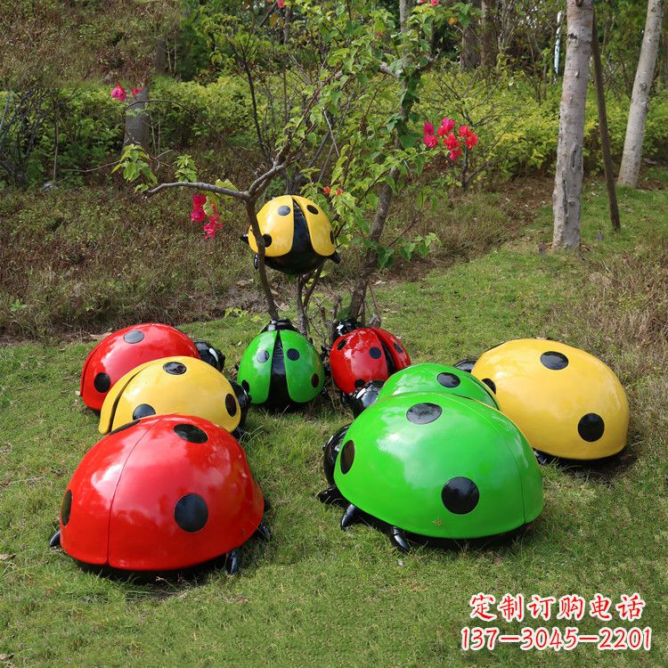 福建儿童可爱的七星瓢虫卡通雕塑