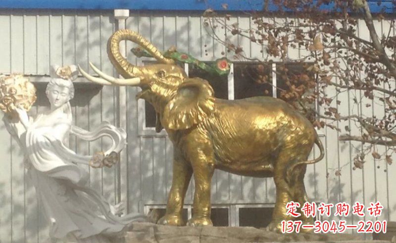 福建铜质大象雕塑,令人惊叹的精湛工艺