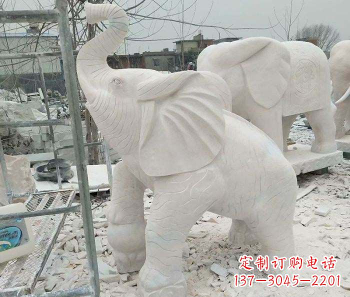 福建企业景观招财大象雕塑